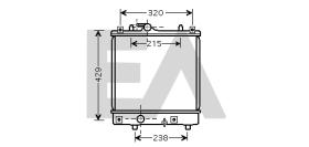 ElectroAuto 31R54205 - RADIADOR->APLICACION ORIGINAL OPEL