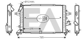 ElectroAuto 31R54206 - RADIADOR AGUA VAUXHALL