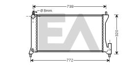 ElectroAuto 31R54207 - RADIADOR->APLICACION ORIGINAL OPEL