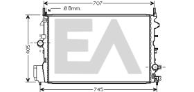 ElectroAuto 31R54208 - RADIADOR AGUA VAUXHALL