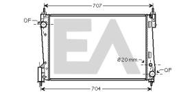 ElectroAuto 31R54213 - RADIADOR AGUA VAUXHALL