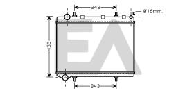 ElectroAuto 31R55043 - RADIADOR AGUA PEUGEOT