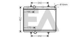 ElectroAuto 31R55047 - RADIADOR AGUA PEUGEOT