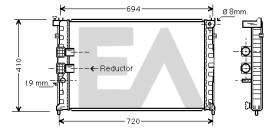 ElectroAuto 31R55055 - RADIADOR->APLICACION ORIGINAL PEUGE