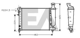 ElectroAuto 31R55062 - RADIADOR->APLICACION ORIGINAL PEUGE