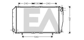 ElectroAuto 31R68020 - RADIADOR->APLICACION ORIGINAL SUBAR