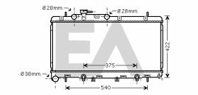 ElectroAuto 31R68032 - RADIADOR->APLICACION ORIGINAL SUBAR