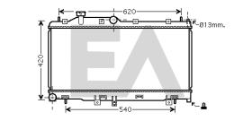 ElectroAuto 31R68035 - RADIADOR->APLICACION ORIGINAL SUBAR