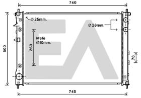 ElectroAuto 31R68044 - RADIADOR->APLICACION ORIGINAL SUBAR