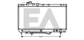 ElectroAuto 31R71150 - RADIADOR->APLICACION ORIGINAL TOYOT