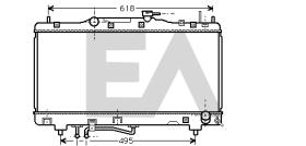 ElectroAuto 31R71161 - RADIADOR->APLICACION ORIGINAL TOYOT