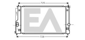 ElectroAuto 31R71173 - RADIADOR->APLICACION ORIGINAL TOYOT