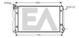 ElectroAuto 31R71309 - RADIADOR AGUA TOYOTA