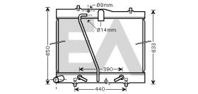 ElectroAuto 31R71312 - RADIADOR->APLICACION ORIGINAL TOYOT