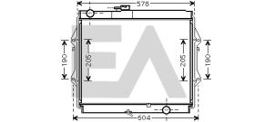 ElectroAuto 31R71319 - RADIADOR->APLICACION ORIGINAL TOYOT