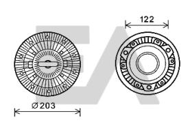 ElectroAuto 35C45D11 - DISCO EMBRAGUE VENTILADOR->APLICACI