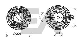 ElectroAuto 35C47D01 - EMBRAGUE VISCOSO->VENTILADOR MAN