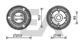 ElectroAuto 35C47D07 - DISCO EMBRAGUE VENTILADOR->APLICACI