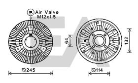 ElectroAuto 35C47D08 - EMBRAGUE VISCOSO->VENTILADOR MAN