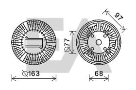 ElectroAuto 35C47D09 - DISCO EMBRAGUE VENTILADOR->APLICACI