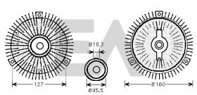 ElectroAuto 35C50D03 - DISCO EMBRAGUE VENTILADOR->APLICACI