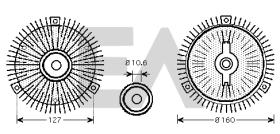 ElectroAuto 35C54D01 - DISCO EMBRAGUE VENTILADOR->APLICACI