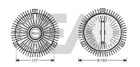 ElectroAuto 35C54D05 - DISCO EMBRAGUE VENTILADOR->APLICACI