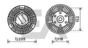 ElectroAuto 35C59D07 - DISCO EMBRAGUE VENTILADOR->APLICACI