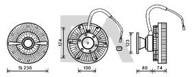 ElectroAuto 35C63D01 - DISCO EMBRAGUE VENTILADOR->APLICACI