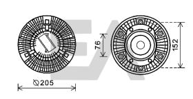 ElectroAuto 35C63D03 - DISCO EMBRAGUE VENTILADOR->APLICACI