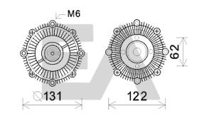 ElectroAuto 35C71D01 - DISCO EMBRAGUE VENTILADOR->APLICACI