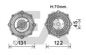 ElectroAuto 35C71D02 - DISCO EMBRAGUE VENTILADOR->APLICACI