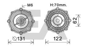 ElectroAuto 35C71D03 - DISCO EMBRAGUE VENTILADOR->APLICACI