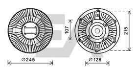 ElectroAuto 35C76D04 - EMBRAGUE VISCOSO->VENTILADOR VOLVO