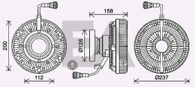 ElectroAuto 35C76D06 - EMBRAGUE VISCOSO->VENTILADOR VOLVO