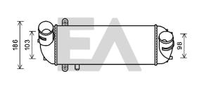 ElectroAuto 36A36010 - INTERCOOLER->APLICACION ORIGINAL HY