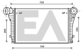  36A77009 - INTERCOOLER VOLKSWAGEN