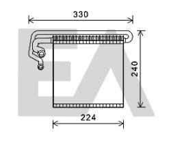 ElectroAuto 43B22017 - EVAPORADOR->APLICACION ORIGINAL FOR