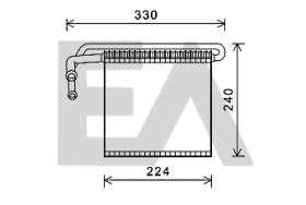 ElectroAuto 43B22018 - EVAPORADOR->APLICACION ORIGINAL FOR