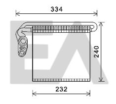 ElectroAuto 43B22019 - EVAPORADOR->APLICACION ORIGINAL FOR