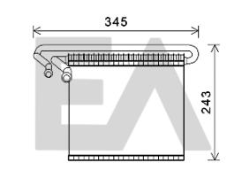 ElectroAuto 43B22022 - EVAPORADOR->APLICACION ORIGINAL FOR