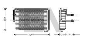 ElectroAuto 43B25001 - EVAPORADOR->APLICACION ORIGINAL FIA