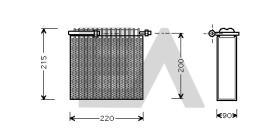 ElectroAuto 43B25003 - EVAPORADOR->APLICACION ORIGINAL FIA