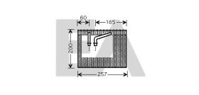 ElectroAuto 43B25005 - EVAPORADOR->APLICACION ORIGINAL ALF