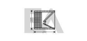 ElectroAuto 43B25006 - EVAPORADOR->APLICACION ORIGINAL FIA