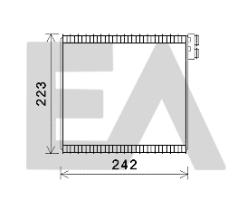 ElectroAuto 43B25007 - EVAPORADOR->APLICACION ORIGINAL FIA