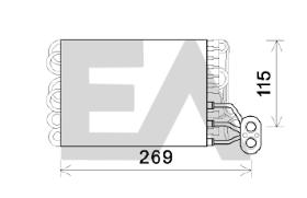 ElectroAuto 43B25008 - EVAPORADOR->APLICACION ORIGINAL FIA