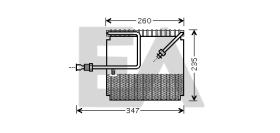 ElectroAuto 43B26002 - EVAPORADOR->APLICACION ORIGINAL HON