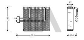 ElectroAuto 43B28001 - EVAPORADOR->APLICACION ORIGINAL HYU