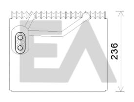 ElectroAuto 43B28005 - EVAPORADOR->APLICACION ORIGINAL HYU